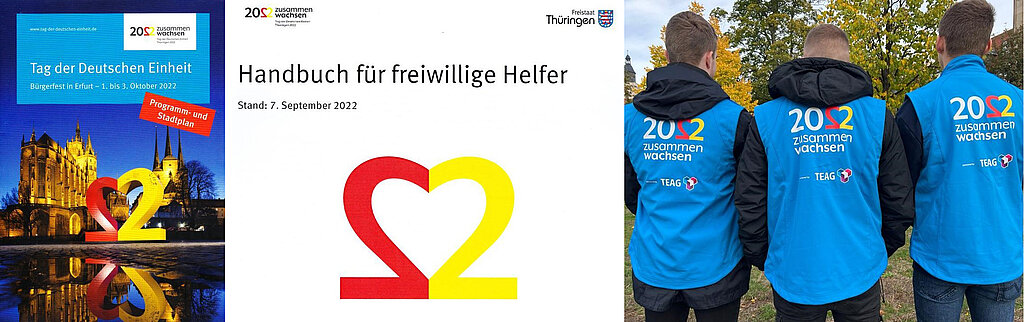 Collage zum Logo des Tages der Deutschen Einheit 2022