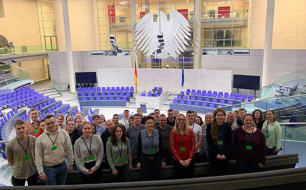 Gruppenbild in Deutschen Bundestag