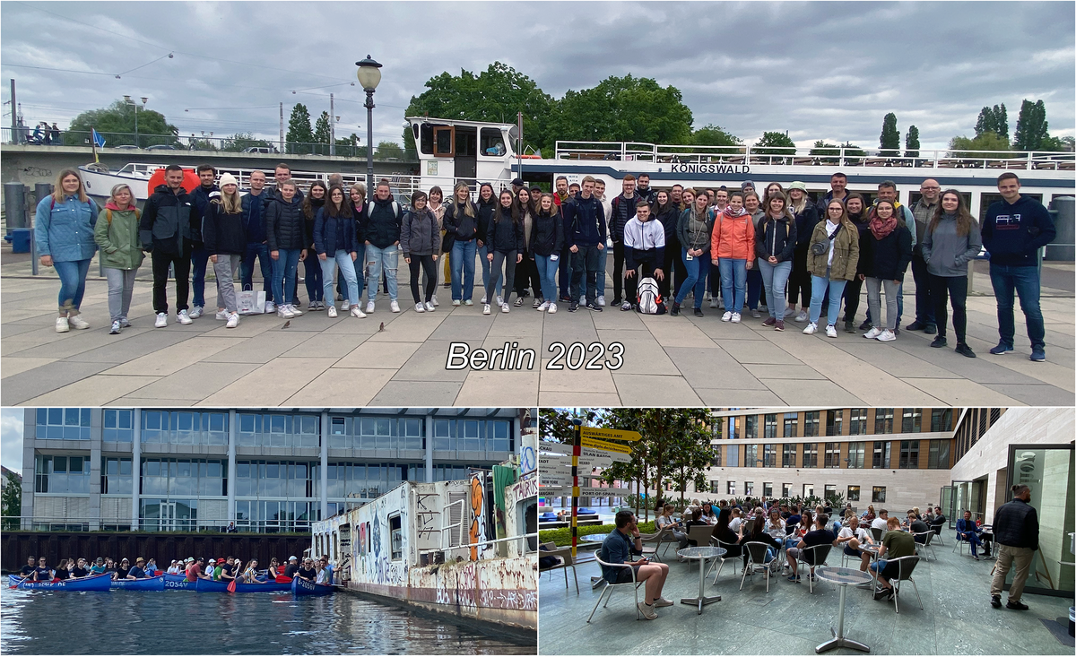 Gruppenbilder zur Studienfahrt in Berlin