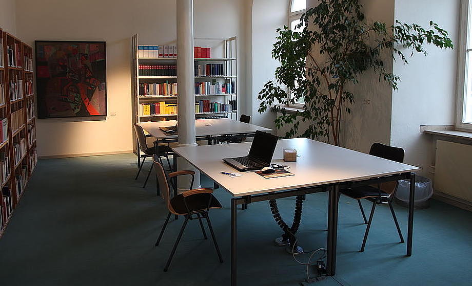 Leseraum in der Bibliothek Haus 3