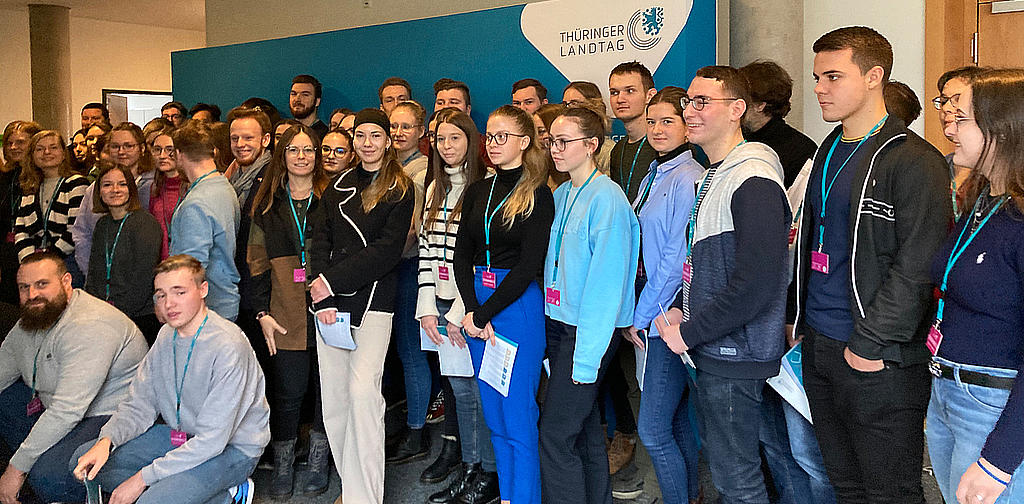 Studenten im Landtag